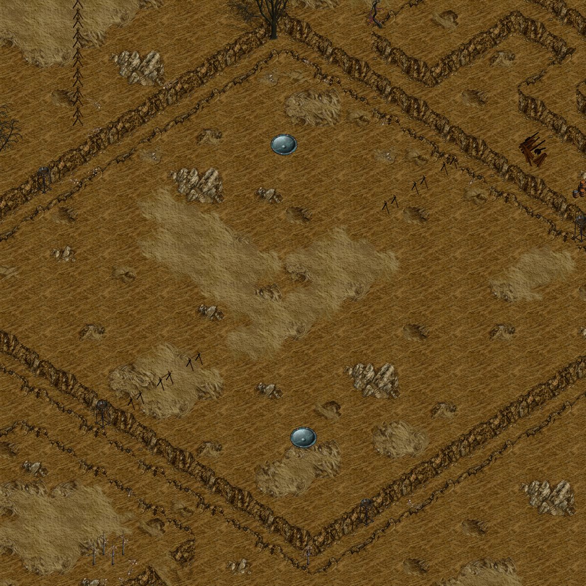 Overhead view of 2v2 Arena 5